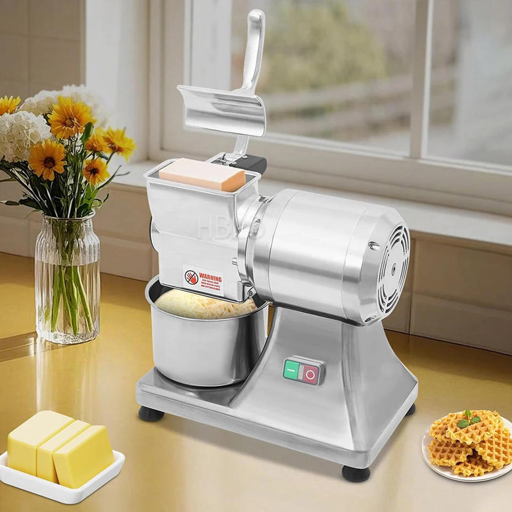 Electric Cheese Grater Commercial Shredder Machine For Butter Bread Crumbs Pizza Restaurant Kitchen