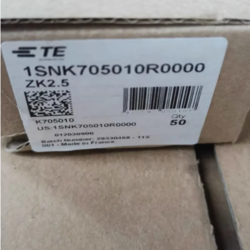 ABB spring terminal ZK2.5; ENTRELEC SNK TE number 1SNK 705010R0000 ABB joint manufacturing