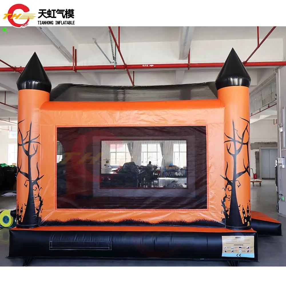 빠른 배송 13*13피트 풍선 유령의 집 바운서 문워크 야외 대형 풍선 할로윈 바운시 캐슬 (무료 송풍기 포함)