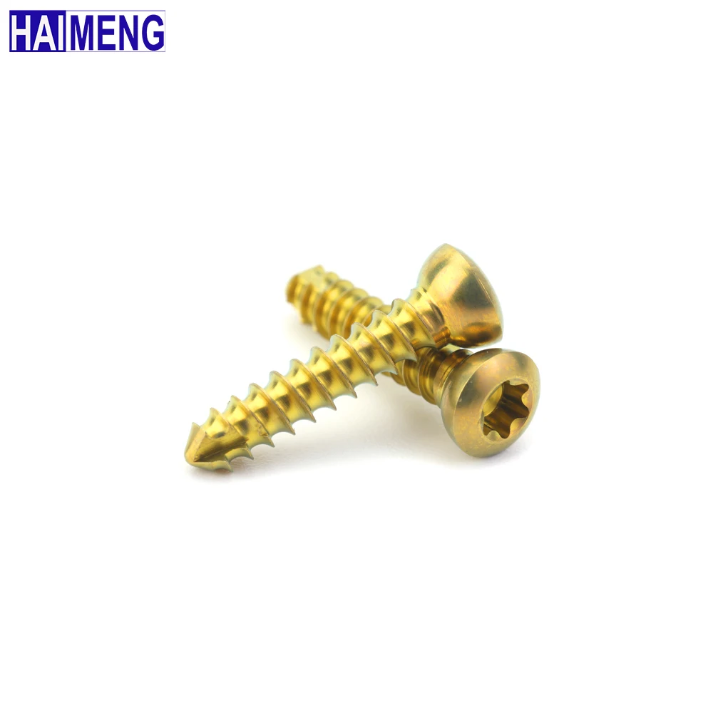 10pcs 2.4mm Titanium Cortical Screw Veterinary Orthopedics Implants,Surgical Instruments for Dog,Pet Product,Dog Accessories