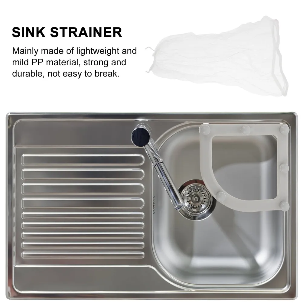 

Набор из 1 шт.: Треугольная подставка для мусора в раковину с дренажным отверстием и мешком-фильтром большой емкости для удобства использования на кухне