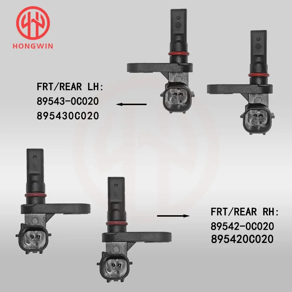 

For Toyota Tundra 2007-2017 4.0L 4.6L 4.7L 5.7L Sequoia New Front Rear Left Right ABS Wheel Speed Sensor 89542-0C020,89543-0C020