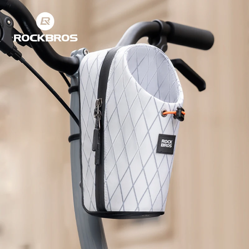 ROCKBROS Bicycle Bottle Bag 1.5L Capacity Front Tube Bag Bike Umbrella Storage Water Kettle Bag Scooter Folding Bike Accessories