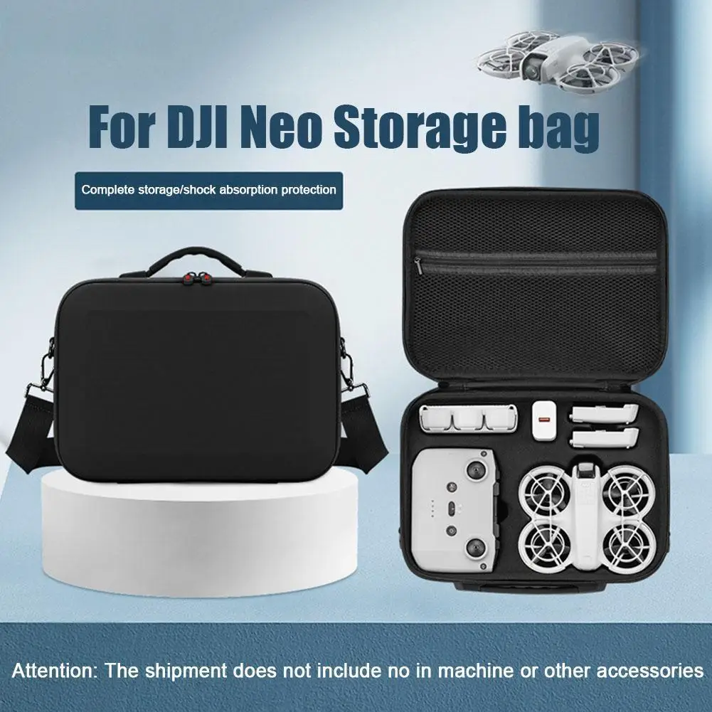 

For DJI Neo Drone Storage Bag Portable Carrying Case Hard PU Shockproof Shell With Removable Shoulder Strap Protector Accessory