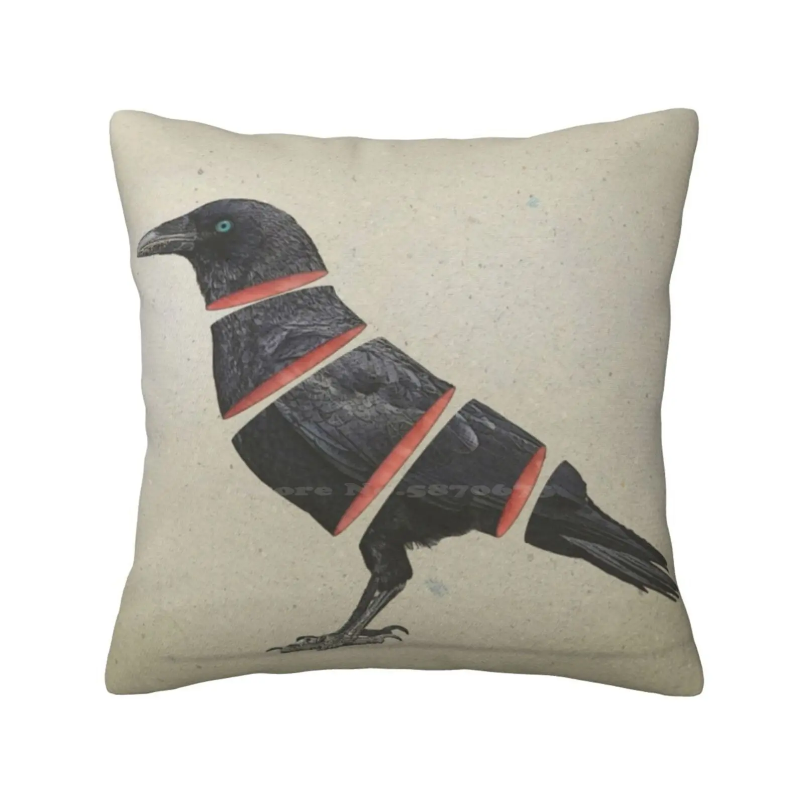 Raven Maker Pillowslip Pillowcase Raven Parts Stone Faded Orange Crow Glossy Black Jet Black Coal Black Ebony Inky Sooty