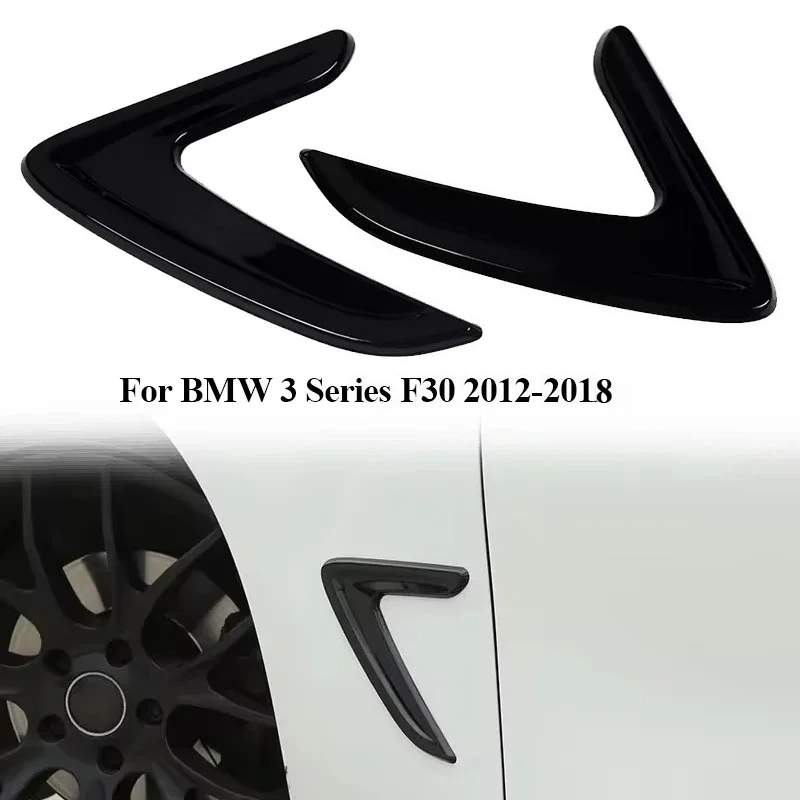 

2pcs Car Side Wing For BMW 3 Series F30 2012 2013 2014 2015 2016 2017 2018 Air Flow Fender Grill Outlet Intake Vent Cover Trim