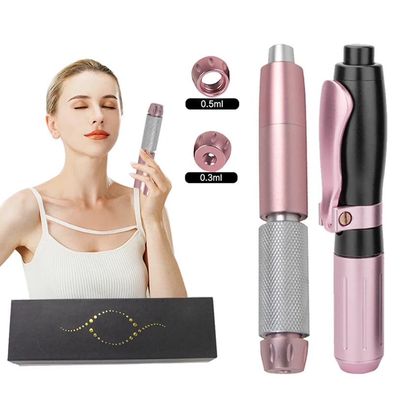 

Pink&White Continuous Mist Gun Remove Wrinkles Enhance Facial Lines Deep of Injection on:1-3MM Fill in Facial Depressions