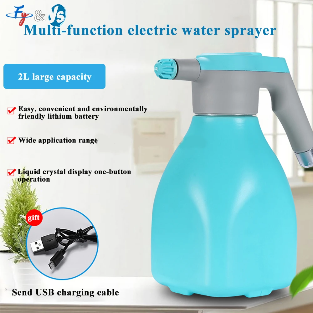 2L Electric Sprayer Mister Automatic Watering Can Bottle for Garden Plant Pressure Sprayer Tool Rechargeable