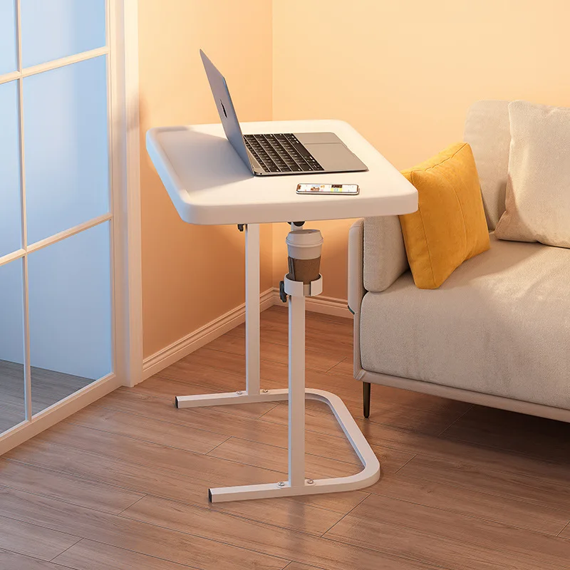 

Removable bedside table Folding lift sofa side computer table Bedside simple desk