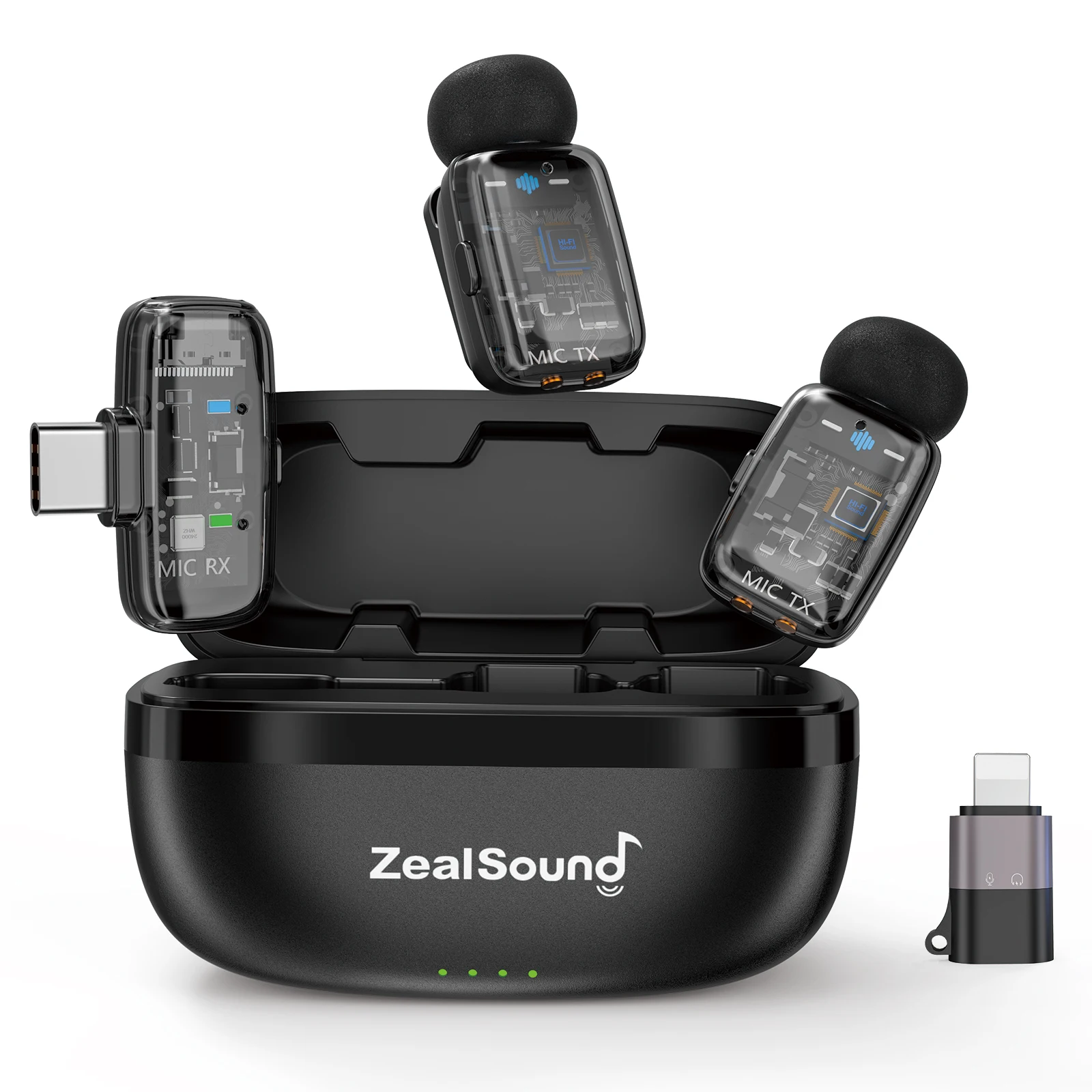 מיקרופון אלחוטי ZealSound לשידור חי וולוגים