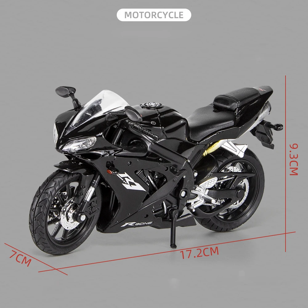 1:12 Yamaha YZF-R1 Racing Motorcycles Simulation Alloy Motorcycle Model Shock Absorbers Collection Toy Car Kid Gift