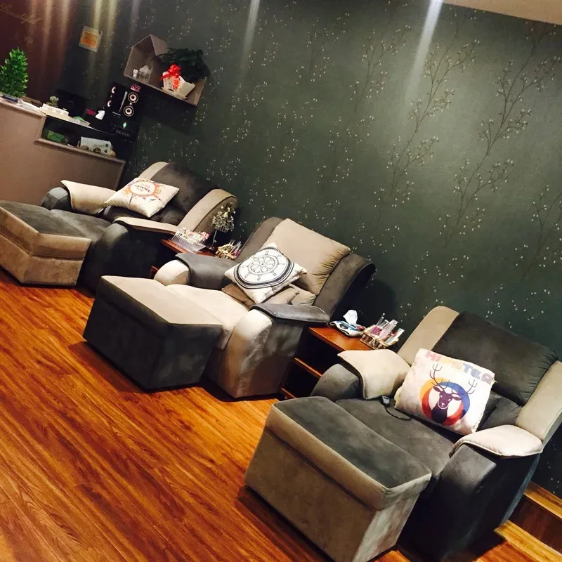 2026 Electric Foot Massage Sofa, Electric Manicure and Eyelash Care, Relaxation Recliner, Foot Bath, Beauty Massage Bed