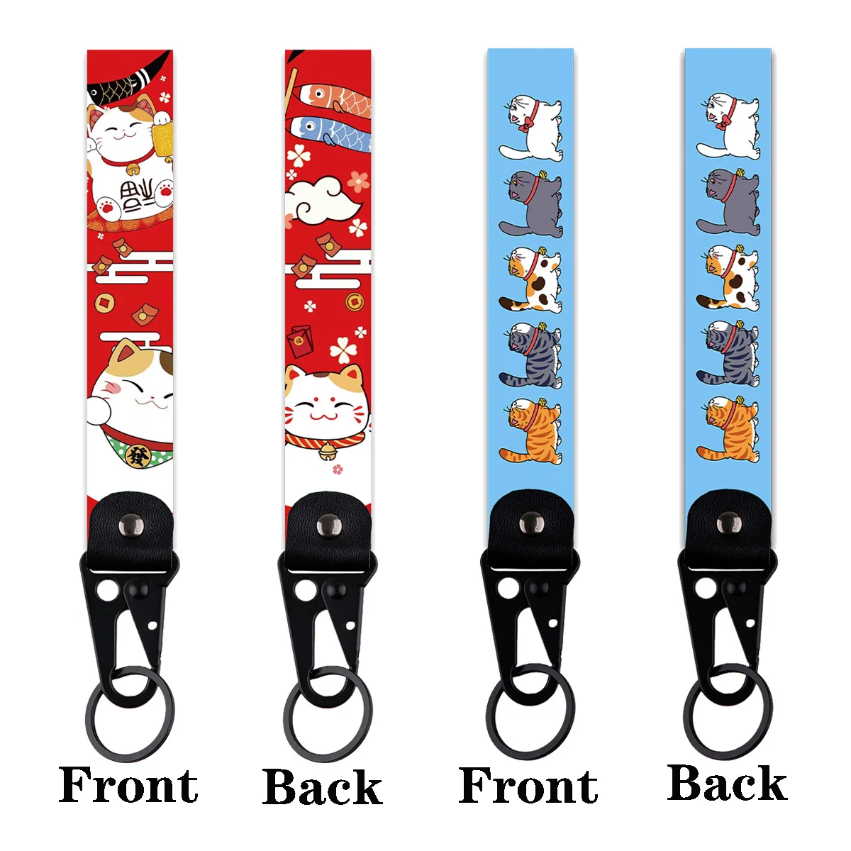

Lovely Lucky Cat Key Tags Cars Motorcycles Keychain Animation Key Rings Men Women Fashion Lanyard Accessories Gifts For Friends