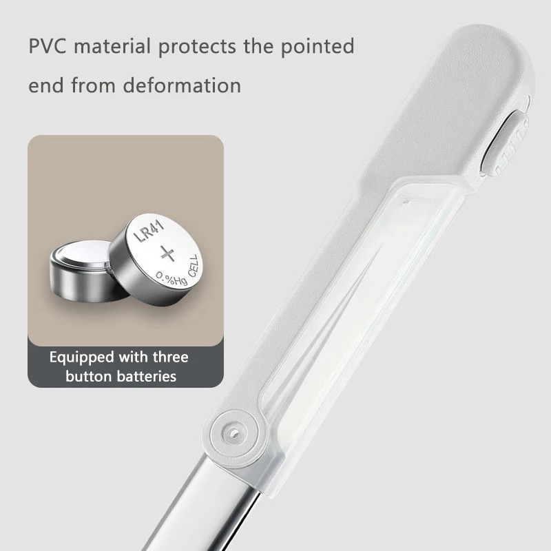 Pęseta do wągrów z podświetleniem, narzędzie do usuwania zaskórników, igła do trądziku, ultra-drobna, do salonów kosmetycznych i pielęgnacji twarzy.