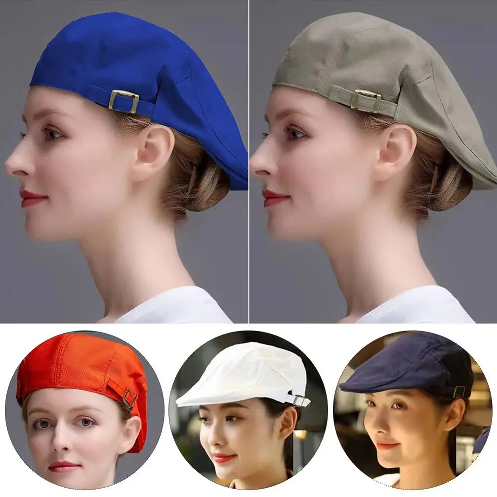 หมวกเชฟโรงแรมอเนกประสงค์, หมวกผ้าโพลีเอสเตอร์สำหรับใส่ทำงานตาข่ายฝ้ายสามารถพับเก็บได้หมวกสำหรับโรงแรม