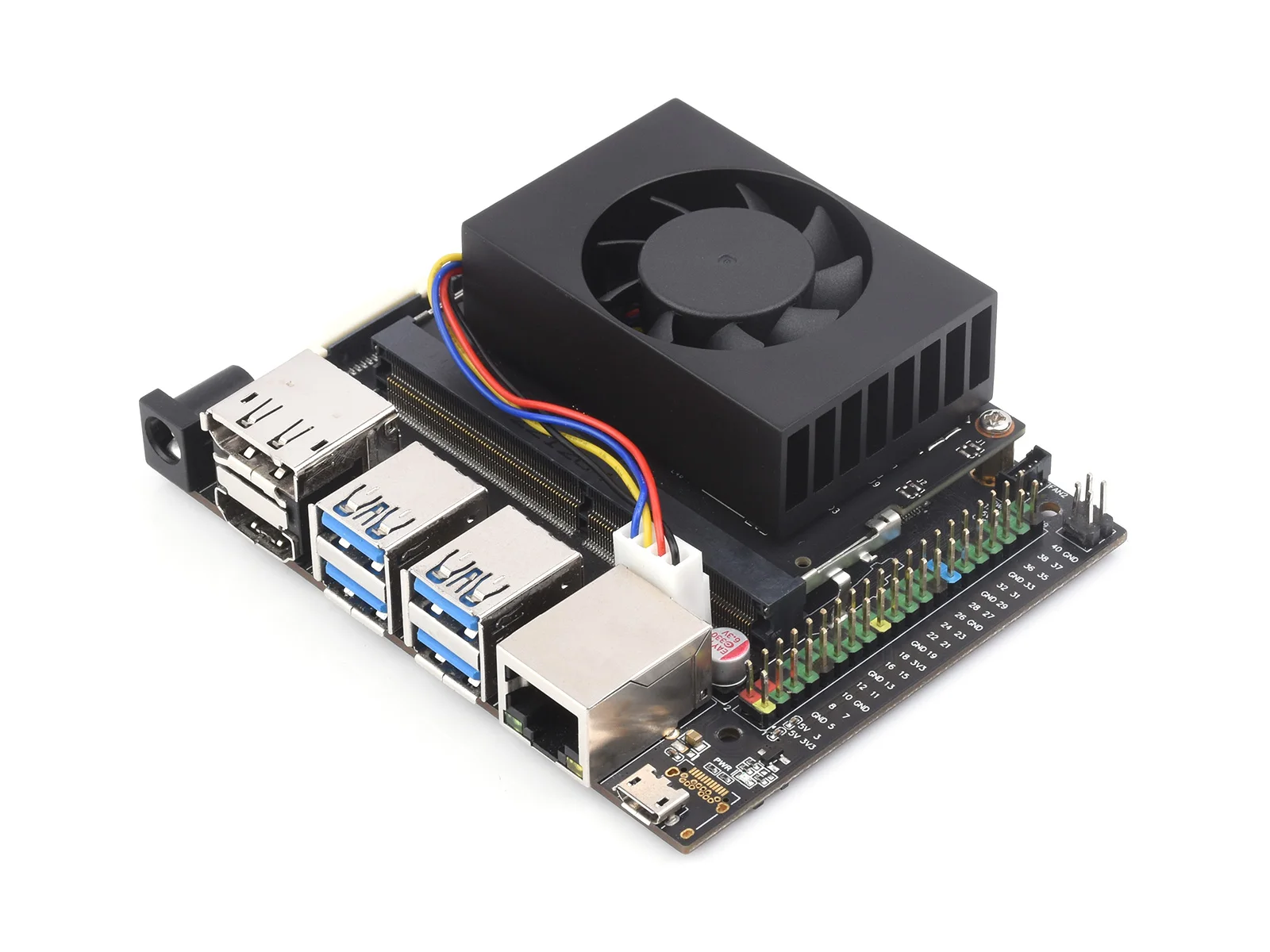 Ventilador de resfriamento dedicado Waveshare para Jetson Nano, ventilador com velocidade ajustável integrada, compatível com JETSON NANO MINI