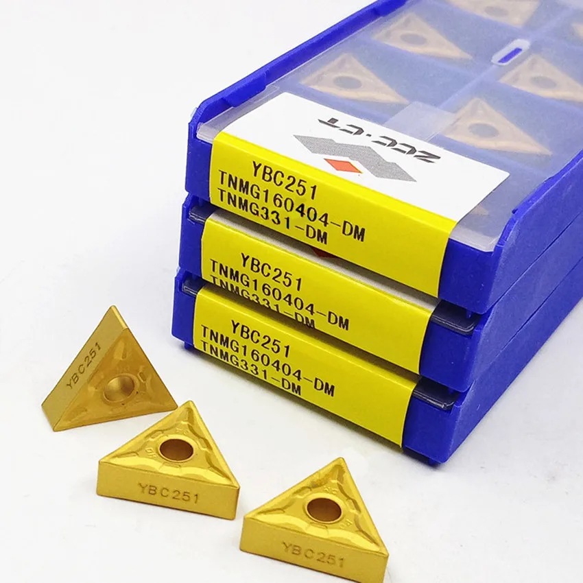 

TNMG160404-DM YBC251/TNMG160408-DM YBC251/TNMG160412-DM YBC251 TNMG331 TNMG332 TNMG333 ZCC.CT CNC carbide inserts 10pcs/box