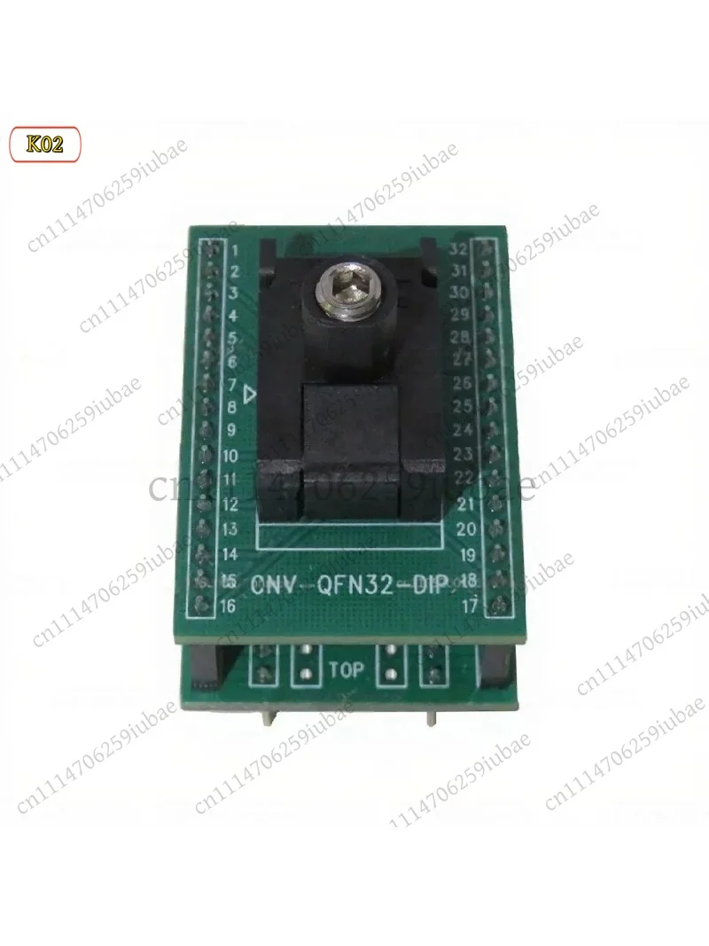 LJ_QFN32 to DIP Adapter 0.5mm Pitch 5x5mm Body Burn In Socket QFN-32L Programmer