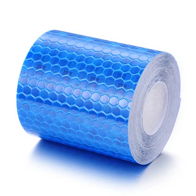 1Roll 5Cm X 3M Reflecterende Tape Sticker Adhesive Night Reflectie Strip Veiligheid Waarschuwing Tape Reflecterende Folie Auto stickers