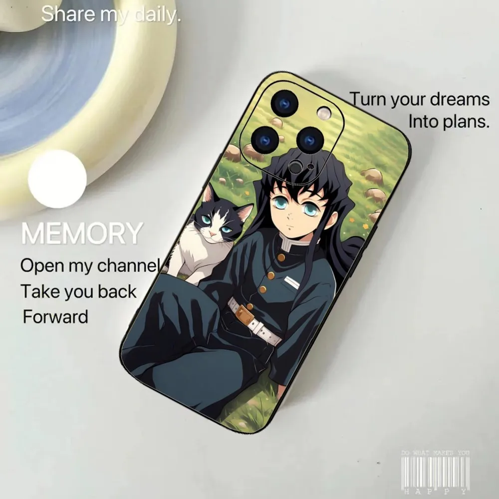 Muichiro Tokito Demon Slayer Phone Case For Iphone 15 11 13 14 Pro Max 7 8 Plus X Xr Xs Max Se2020 12mini Cover Case