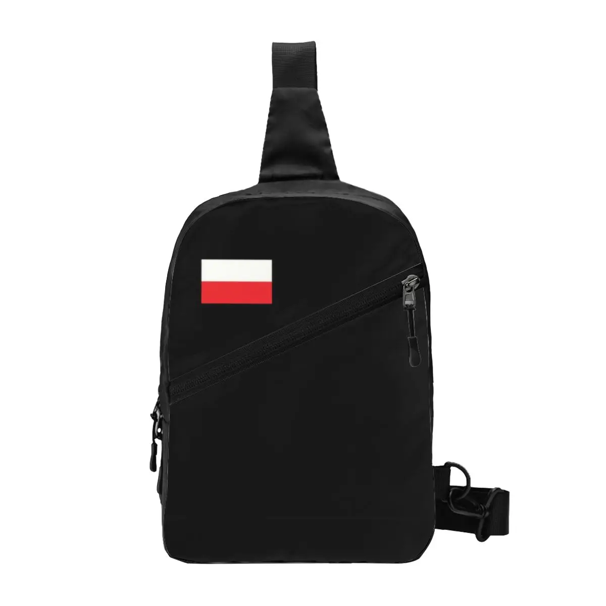 Cool Flag Of Poland Sling Bag for Cycling Camping Men Polska Polish Patriot Chest Crossbody Backpack Shoulder Daypack