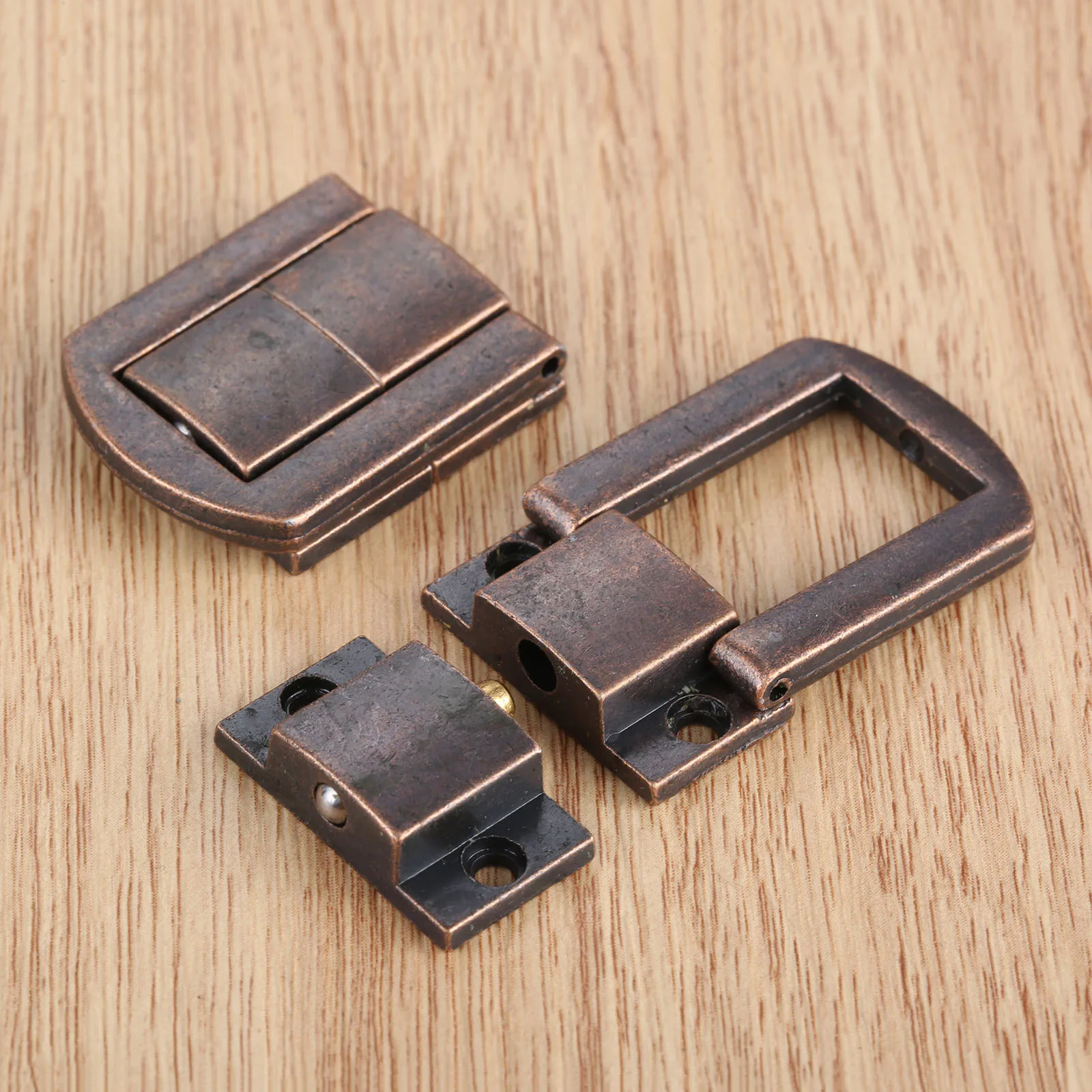 1pc Retro Jewelry Chest Gift Wine Wooden Box Case Toggle Latch Suitcase Hasp Lock Hardware 25*30mm