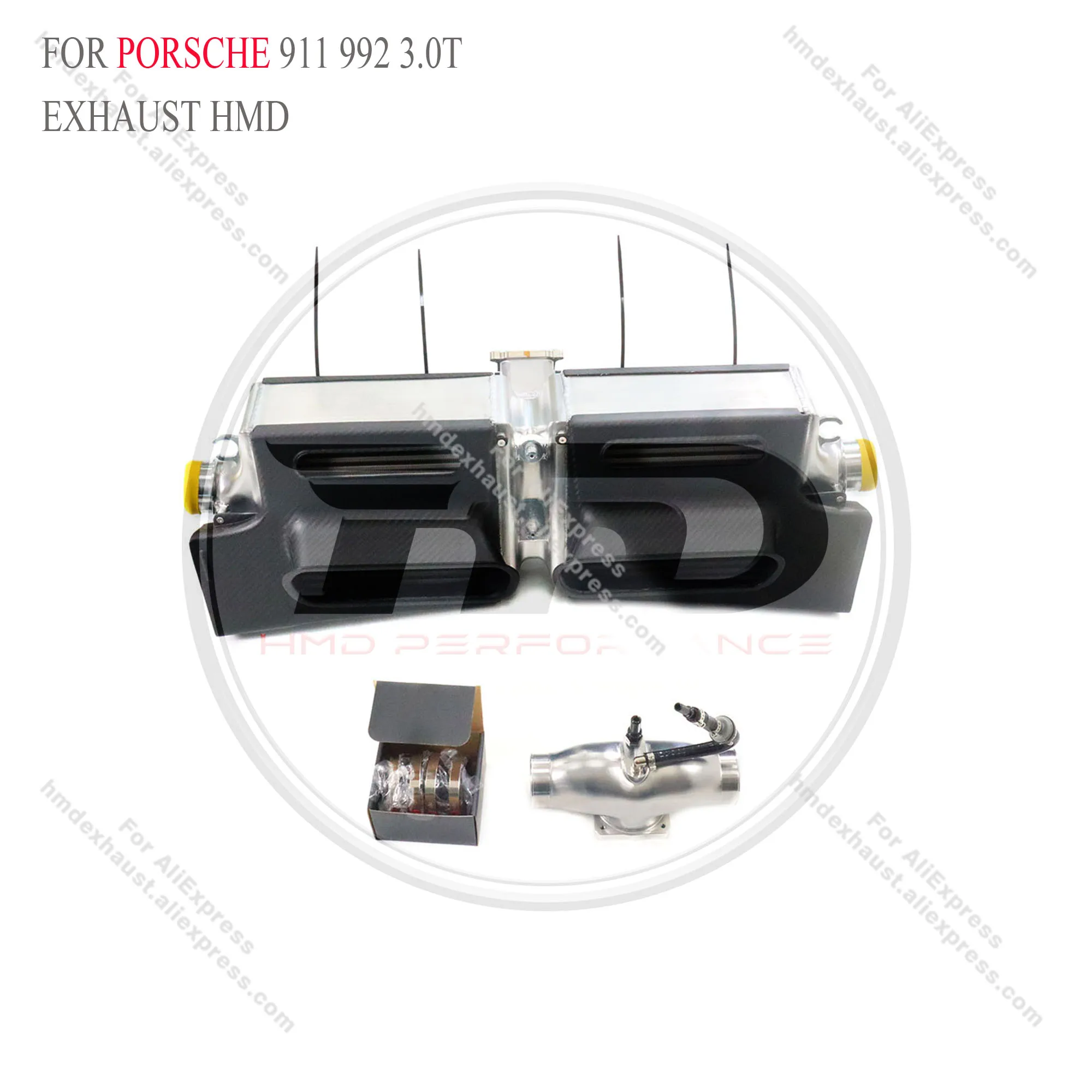 

Intercooler + Carbon Fiber Air Intake for Porsche 911 992 3.0T HMD Exhaust System Performance Quality certification