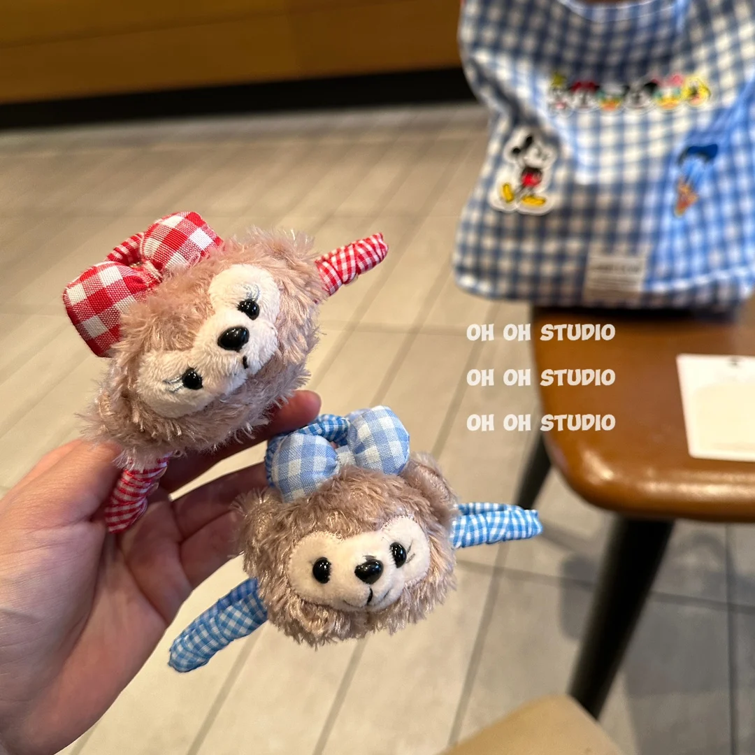 Disney ShellieMay Duffy Cute Cartoon Plush Bear Shark Clamp Kawaii Periphery Lovely Hair Accessories Adorkable Holiday Gifts