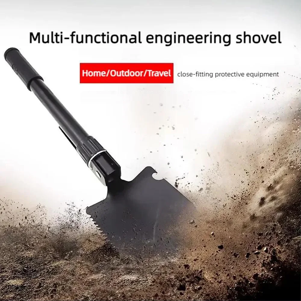 Military Quality Outdoor Folding Shovel Multifunctional Engineering Shovel Car Camping Fishing Durable And Not Easy To Damage