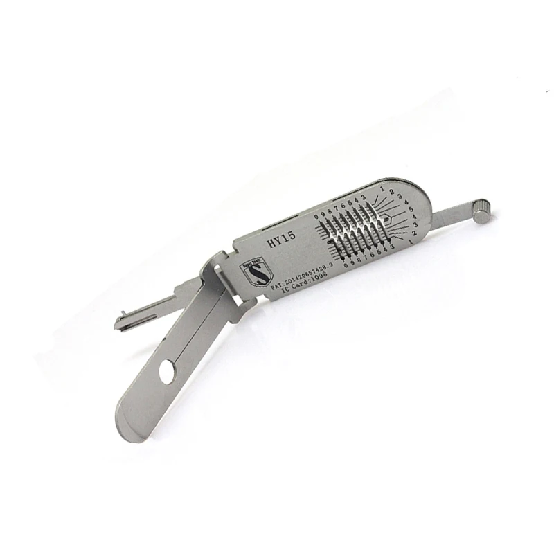 ชุดเครื่องมือซ่อมรถยนต์ Super Auto Tools HY15 สำหรับถอดรหัสและเปิดกุญแจรถยนต์ คล้ายกับ LISHI ผลิตในจีน สำหรับช่างทำกุญแจ