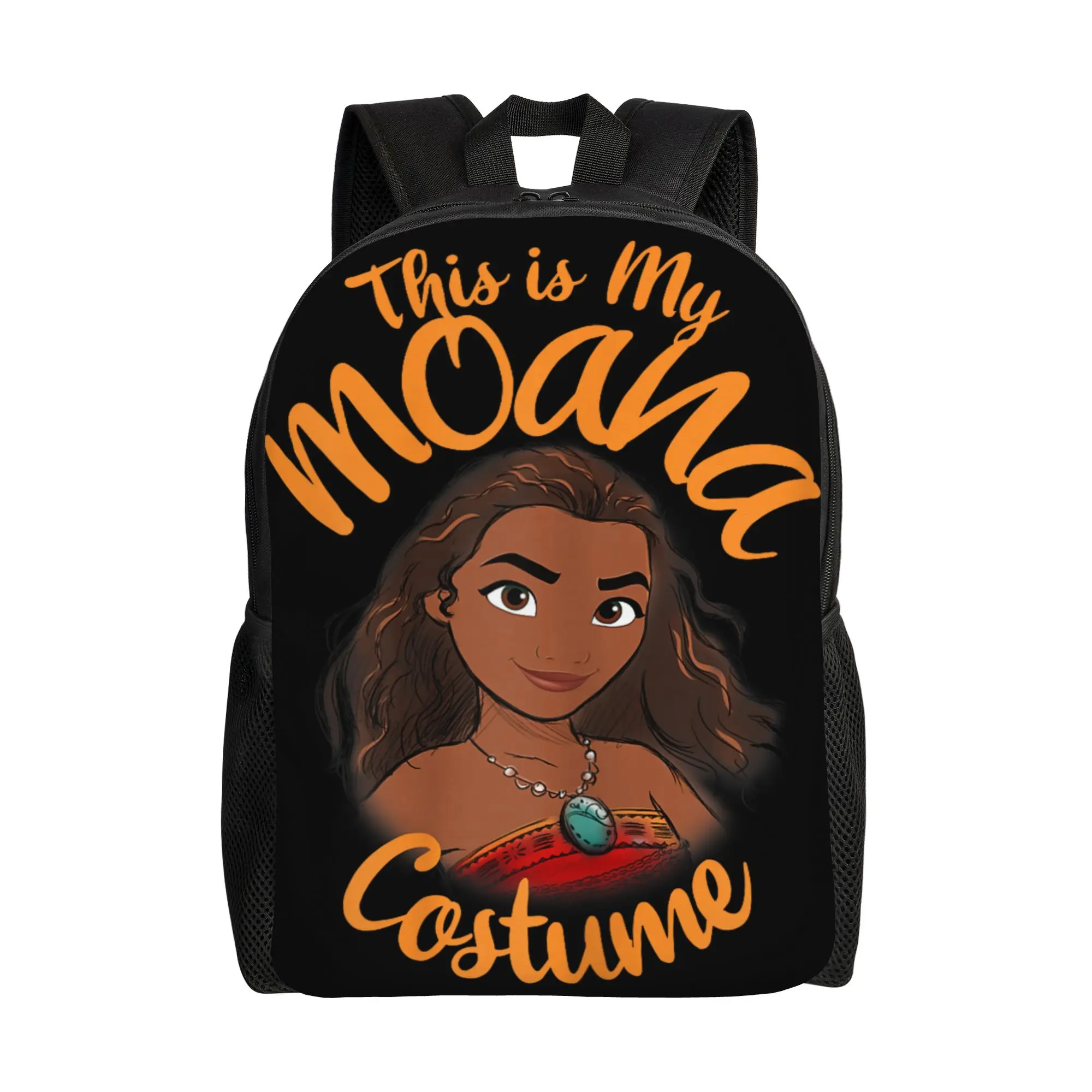 

Moana This is My Costume Halloween Backpack Boy Polyester Workout Backpacks Soft Novelty High School Bags Rucksack