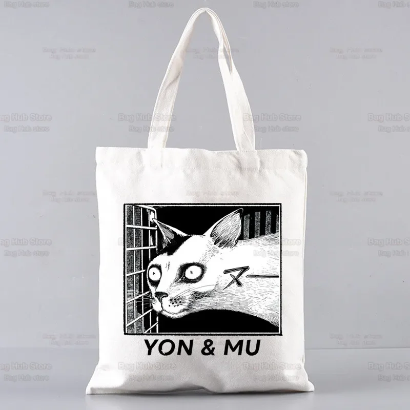 

Junji Ito Japanese Manga Graphic Canvas Horror Anime Shoulder Bag Female Harajuku Funny Eco Cartoon Tomie Terror Shopper Bag