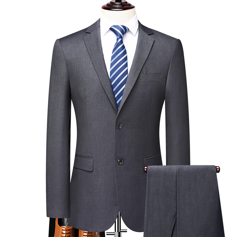 

Men's Suit Sets Business Formal Wear Work Attire Professional Wear Groom and Best Man Formal Wear for Wedding