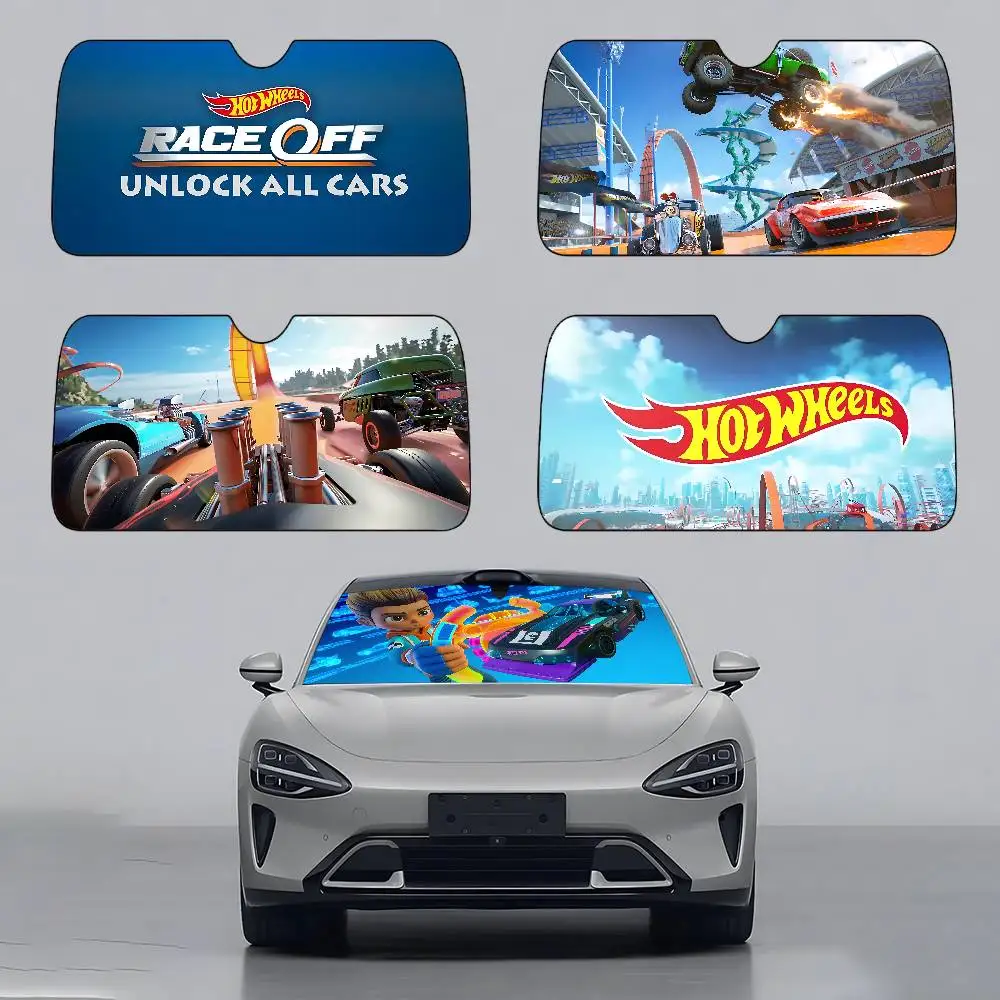 

Hot W-Wheels R-Racing Car SunShade Car Windshield Universal Sun Shield Folding Visor Covers