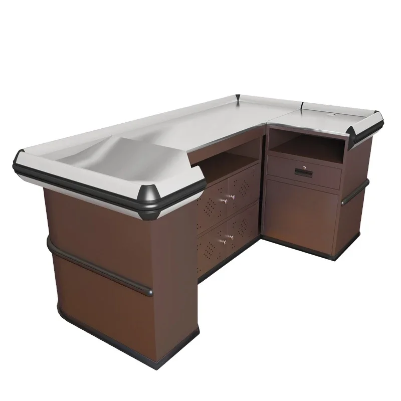 

Factory Direct Sale Supermarket Cashier For Retail Adjustable Durable Grocery Store Colorful Checkout Counters Cash Register