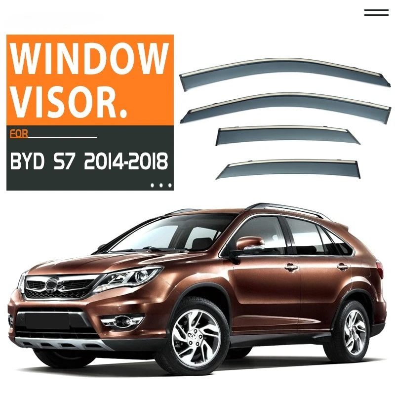 

Side Window Visor For BYD S7 Window visor Weather Shields Sun Rain Deflector Guards Auto Accessories
