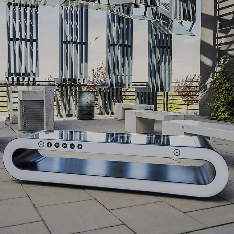 Solar smart multi-function seat with wireless charging bluetooth speaker
