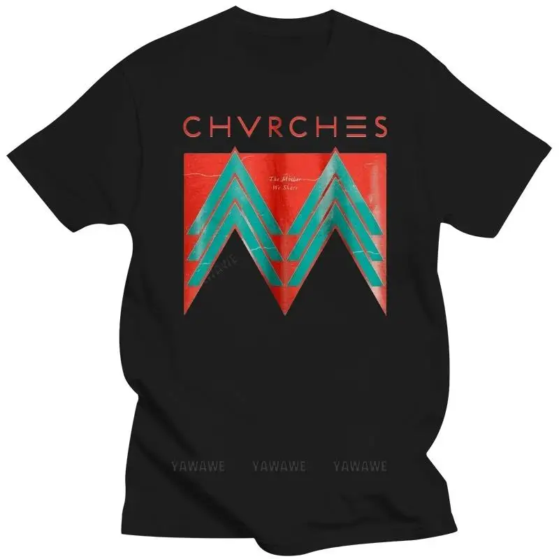 Men summer t-shirt funny print short sleeve CHVRCHES Band Scotland Synthpop Band T-shirt Cotton  Brand New male top tees