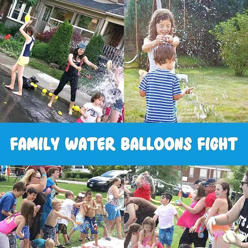 Globos de agua de piezas para niños y adultos, juguetes de lucha de agua en la playa, diversión de verano, fiesta al aire libre, Fighter, 1110