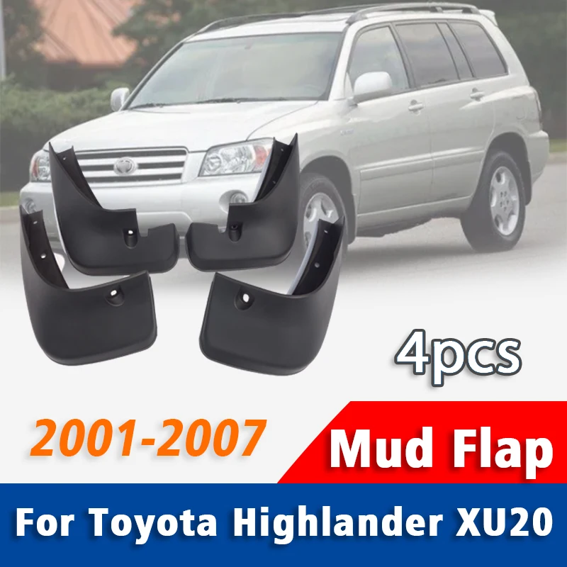 

Mudguard Front Rear 4pcs FOR Toyota Highlander XU20 Mud Flap Guards Splash Mudflaps Car Accessories Mudguards 2001-2007