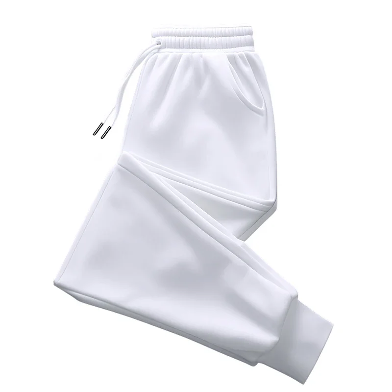 Man Women Sweatpants All Season High Quality Solid Color Drawstring Trousers Home Outdoor Casual Sports Jogging Pants Unisex