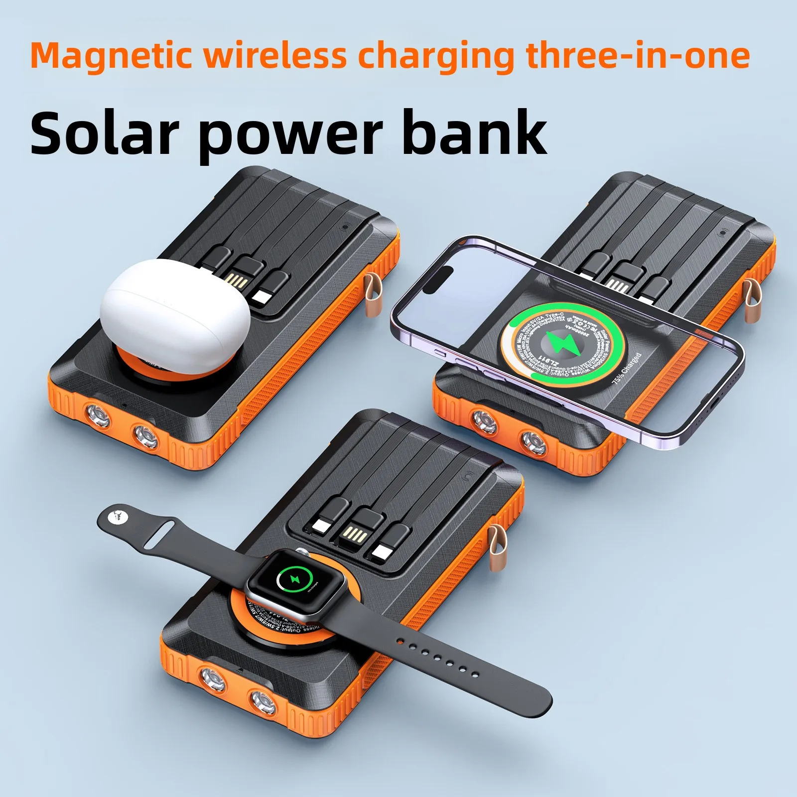 20000mah-solar-power-bank-waterproof-magnetic-wireless-charger-with-built-in-cables