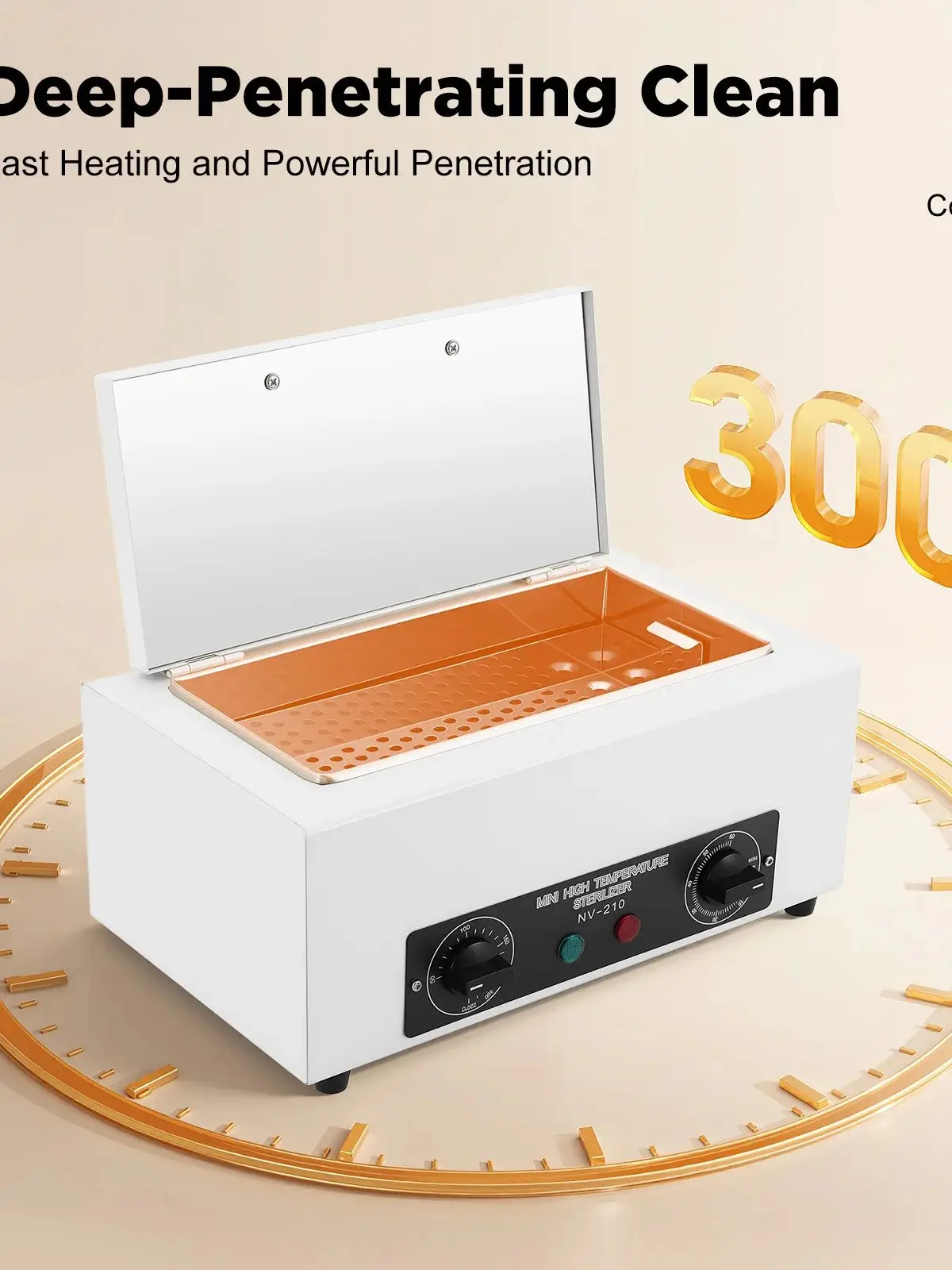 EU Standaard 220V Nagelgereedschap Droge Warmte Sterilisatiebox, Hoge Temperatuur Manicure Gereedschap Sterilisatiekast voor Salon en Thuisgebruik - afbeelding 2