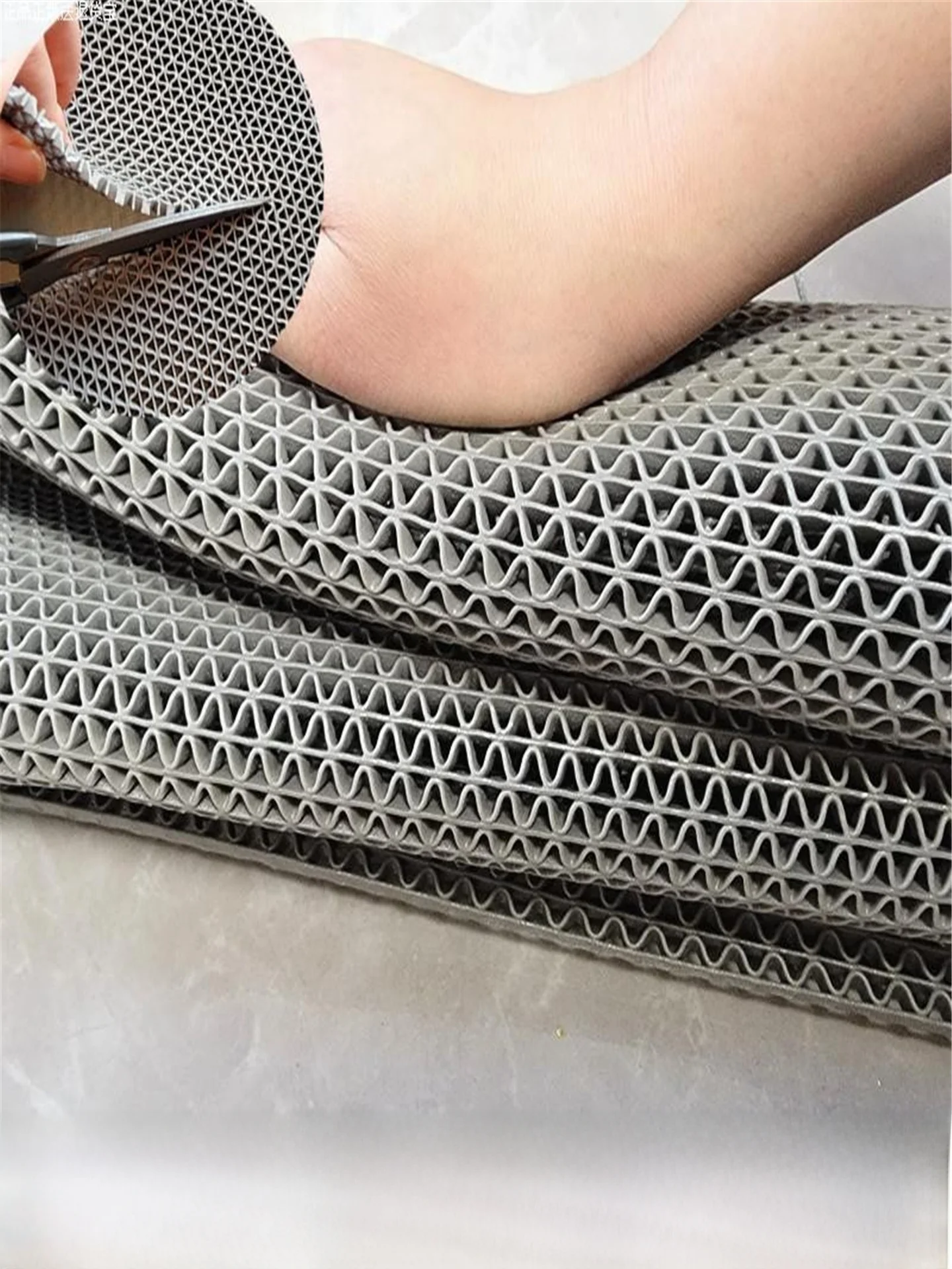 Anti-Slip PVC Hollow out Floor Mat Kitchen Batoom Swimming Gazebo S Pad Me Eyelets Plastic Rug for Cam And Travel