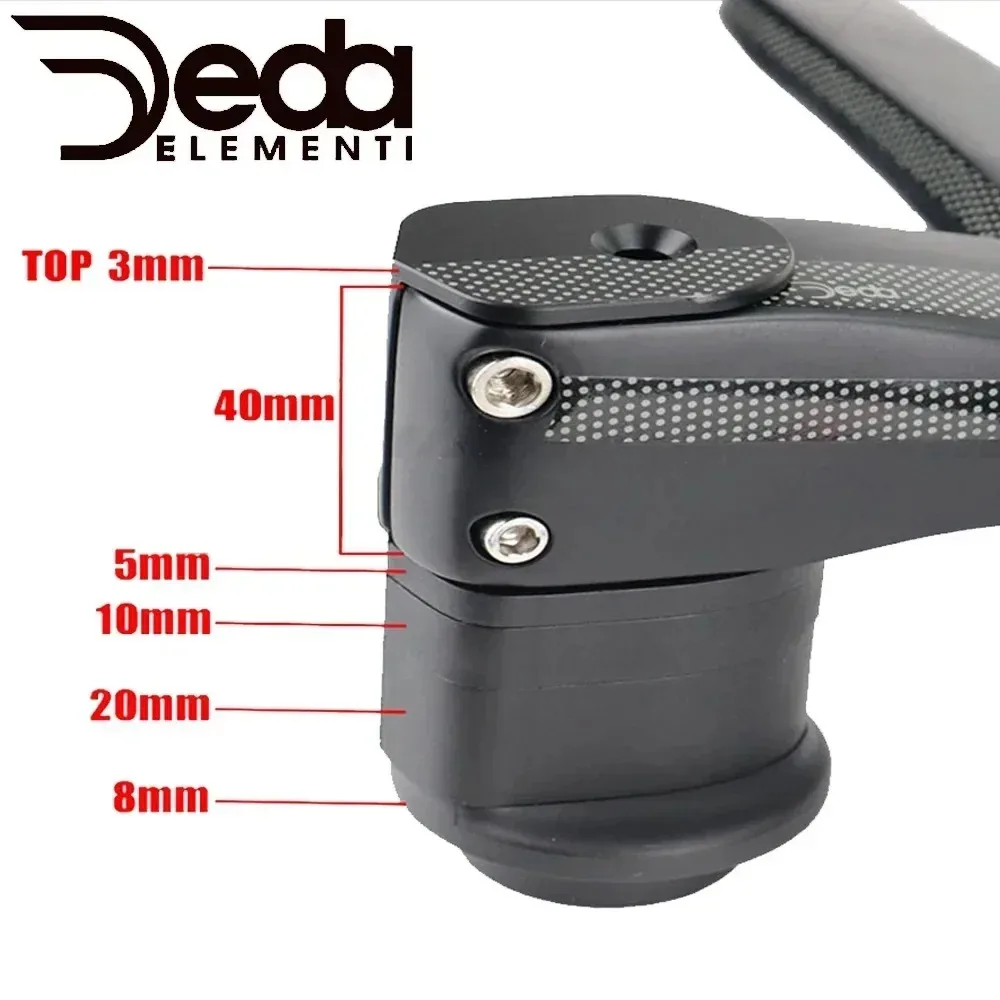 DEDA ALAENRA Carbon Road 360-440mm Full Internal Wiring Integrated Handlebar 28.6mm Carbon Handlebars with Bike Comput Holder