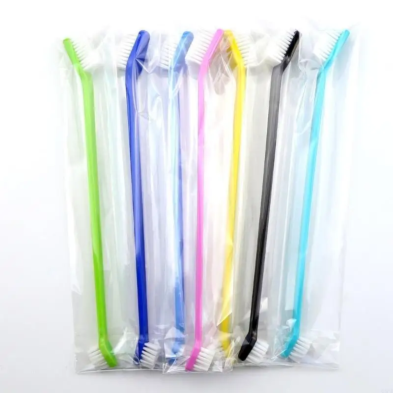 68UC animal compagnie double brosse à dents chiens chiens brossant les dents compagnie nettoyage bouche
