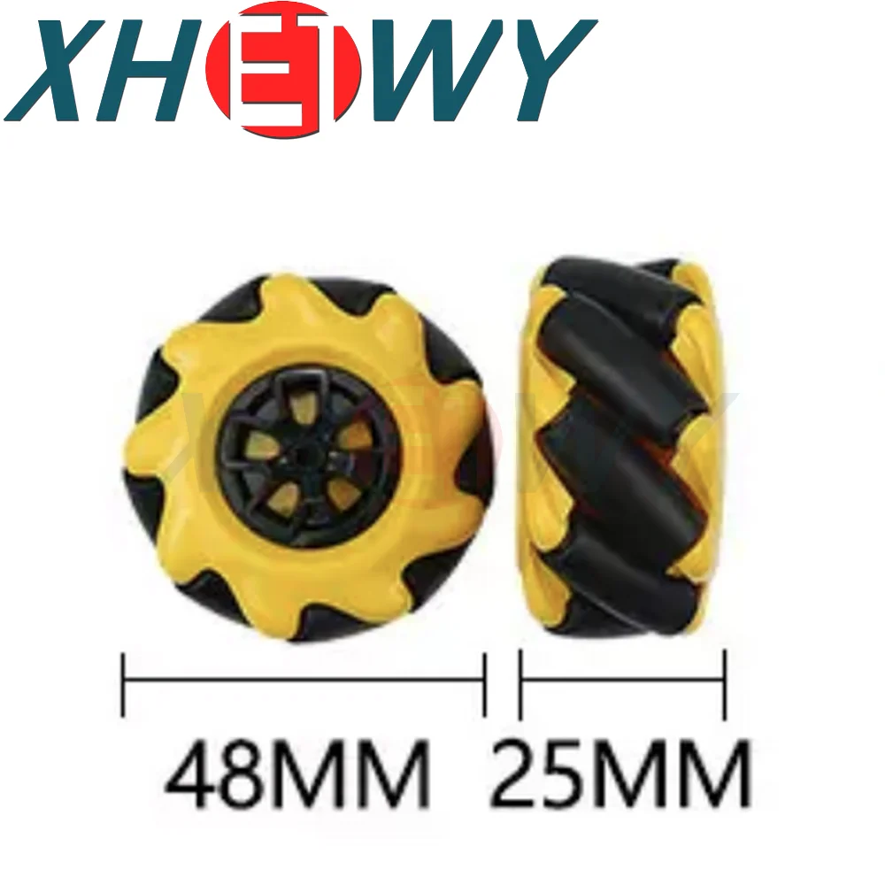 48mm 60mm 80mm High Hardness Plastic Mecanum Wheel Omni-Directional for TT Motor Smart Robot Car with 6mm hubs