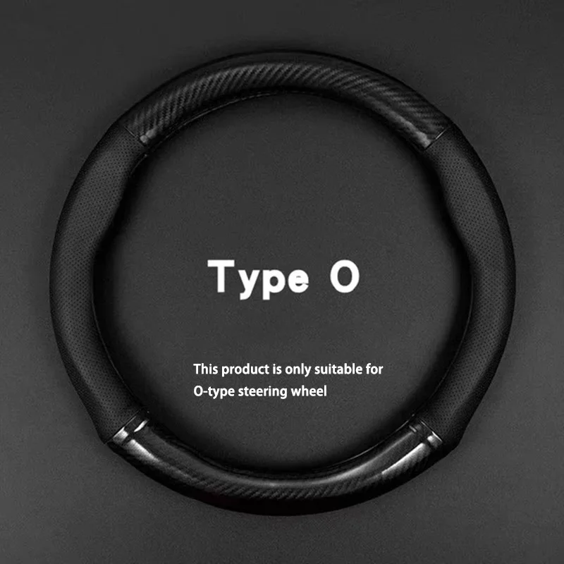 For Jeep Series of Cars Carbon Fiber Steering Wheel Cover, Breathable and Sporty, Anti Slip and Wear-resistant,All-season - view 4