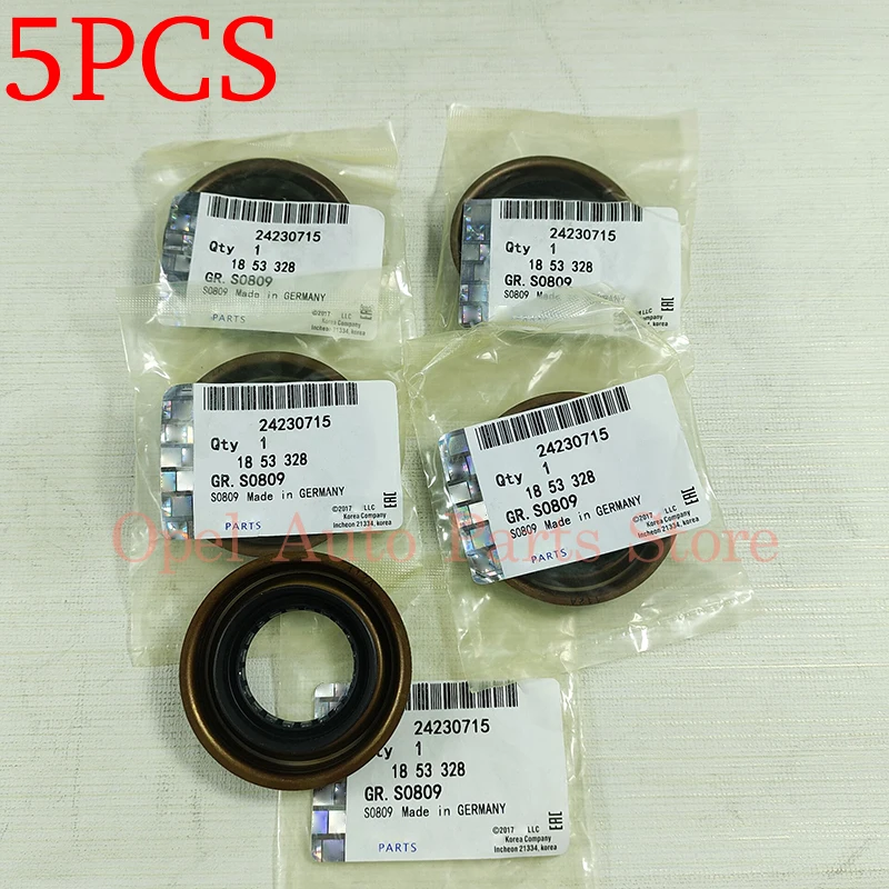 

5PCS Crankshaft Oil Seal For Chevrolet Cruze Equinox Buick Excelle Regal GMC Opel Insignia Astra 24230715