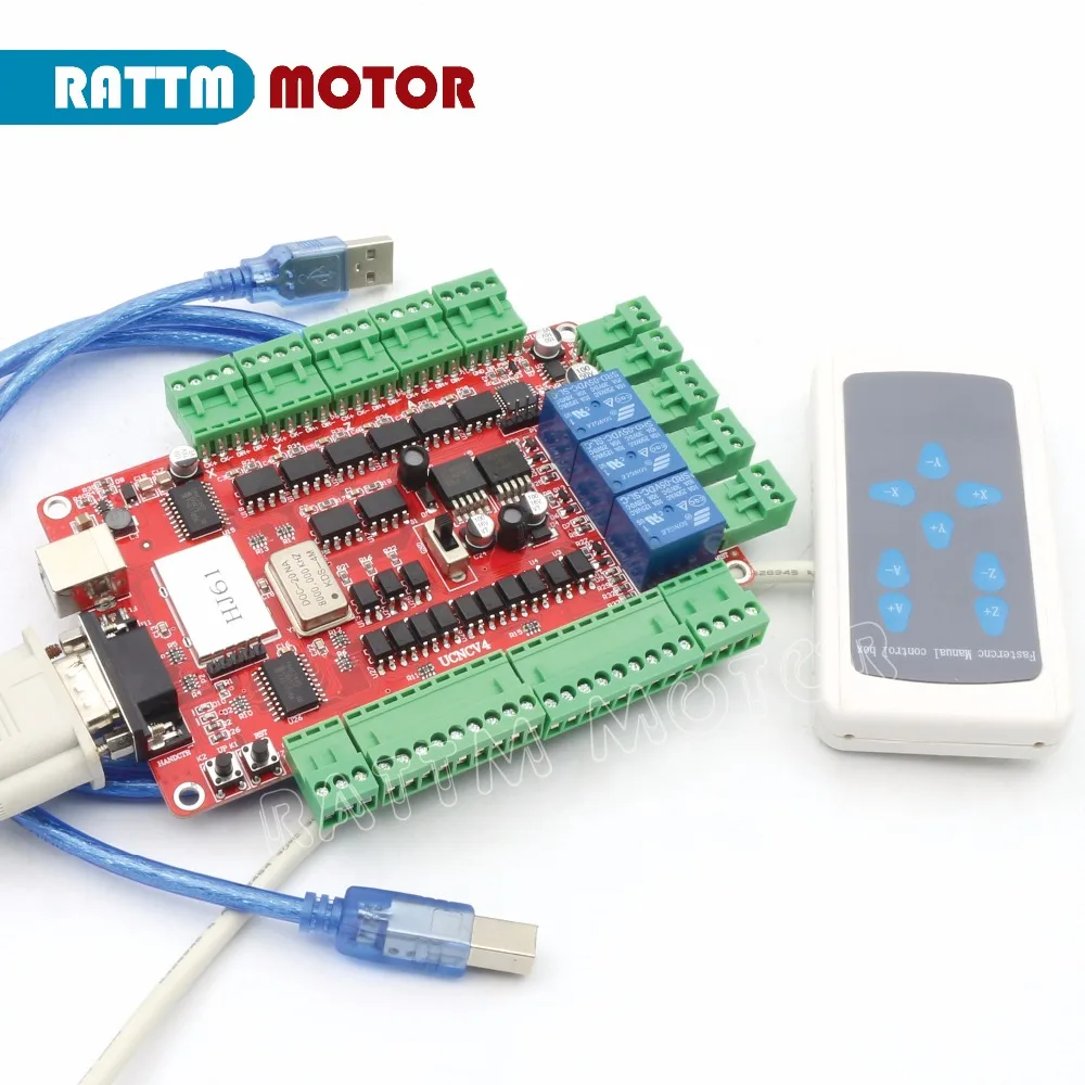 

New products !!! 4 axis USBCNC breakout board for CNC Router Machine stepper motor controller driver without hand controller